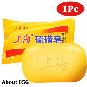 85/170G Shanghai Sulfur Soap For Skin Oil Control Facial Cleansing Eczema Pimple Mite Acne Remover Bath Healthy Clean Skin Care - 1pc Sulfur