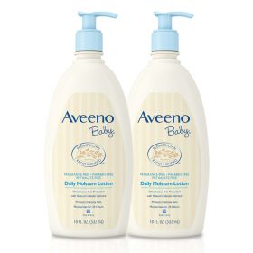 Aveeno Baby Daily Moisture Lotion with Oatmeal, 18 fl oz, Twin Pack - Aveeno