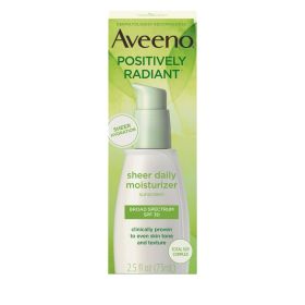 Aveeno Positively Radiant Sheer Daily Moisturizer SPF 30, 2.5 fl oz - Aveeno