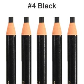 5pcs/Set Eyebrow Pencil Makeup Eyebrow Enhancers Cosmetic Art Waterproof Tint Stereo Types Coloured Beauty Tools Free Shipping - 4-Black