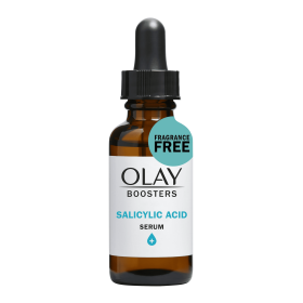 Olay Salicylic Acid Serum, Exfoliating Booster for Oily Dull Skin, Fragrance-Free, 1.0 oz - Olay