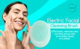 Electric Facial Cleansing Brush - Green Aqua