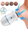 Electric Vacuum Foot Grinder File Machine Exfoliate Dead Skin Callus Remover Heel Removal Scraper Vacuums Grinding Head heel - Blue