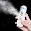 Portable Nano Mist Sprayer for Skin Care and Makeup - Moisturizing and Hydrating Mini Face Mist Handy Sprayer - White With 1PC