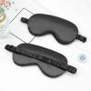 Imitated Silk Eye Patch Shading Sleep Eye Mask Eyepatch Travel Relax Cover Eyeshade Health Sleeping Shield Eye Care Tools - Black