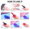 Nail Set With Nail Lamp Nail Dryer Nail Drill Machine Manicure Set Kit Soak-off Nail Art Tool Set Poly UVGel Nail Gel Polish Set - LH21-01