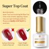 BORN PRETTY Top Gel Nail Polish 7ml Semi Permanent Varnish Function Gel Base Super Top Coat Transparent Gel Nails Soak Off Gel - BWH89