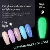 UR SUGAR Luminous Gel Top Coat Semi Permanent Glow In Dark Fluorescent Soak Off UV LED Color Gel Nail Varnish Nails for Manicure - URN016