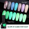 UR SUGAR Luminous Gel Top Coat Semi Permanent Glow In Dark Fluorescent Soak Off UV LED Color Gel Nail Varnish Nails for Manicure - URN016