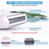 Electric Razor Painless Lady Shaver For Women Razor Shaver Hair Removal Trimmer For Legs Underarm Waterproof LCD USB Charging - White