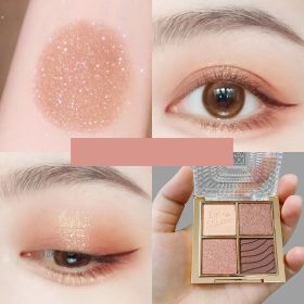 Brilliant Eyeshadow Palette Sparkling Pearly Matte Mashed Potatoes (Option: 1color)